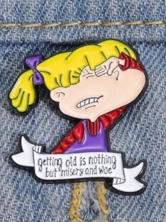 Jewelry - Nickelodeon's Rugrats 'Angelica' Enamel Pin - Classic 90s Cartoon Character